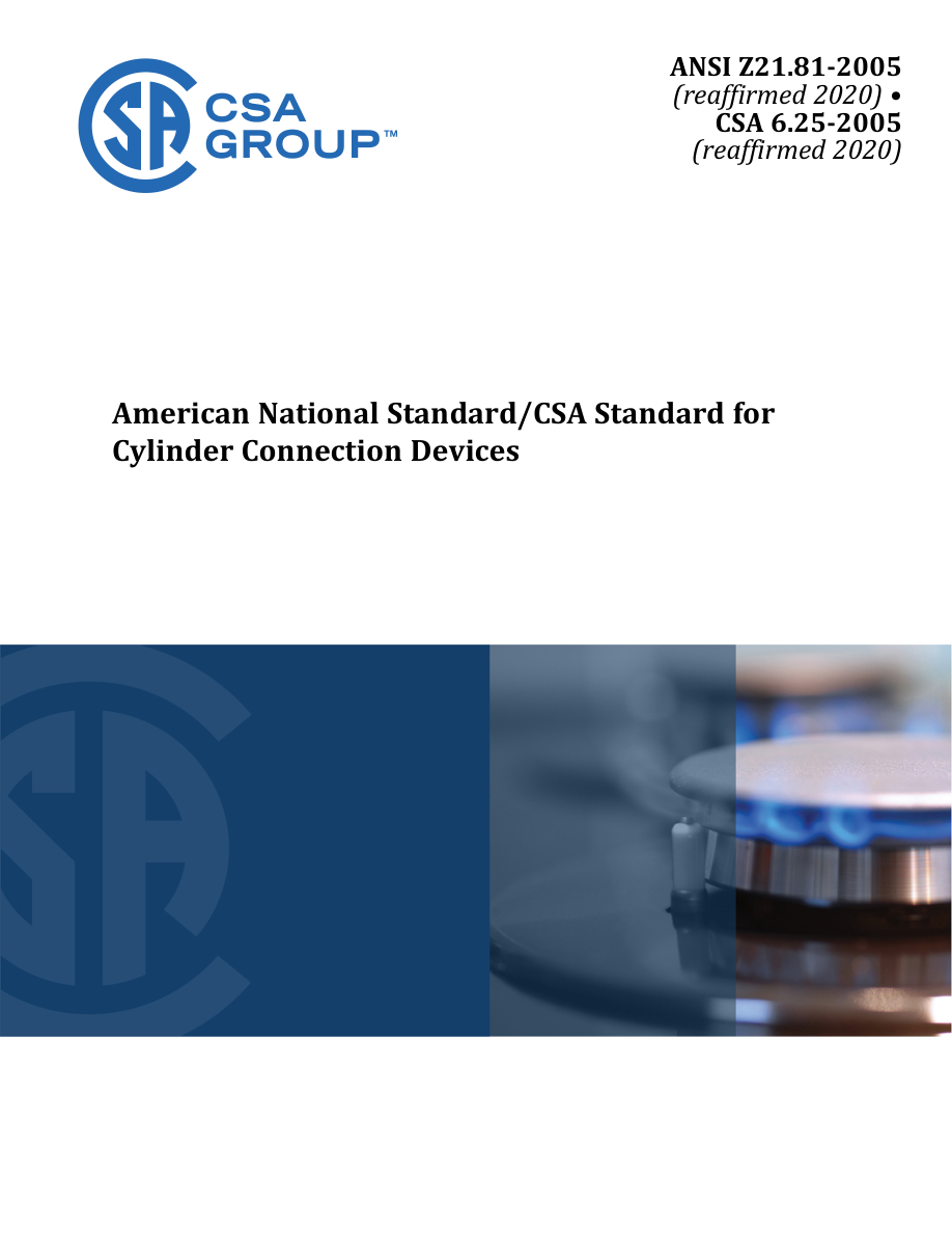 CSA ANSI Z21.81-2005 (R2020)/CSA 6.25-2005 (R2020) PDF Preview