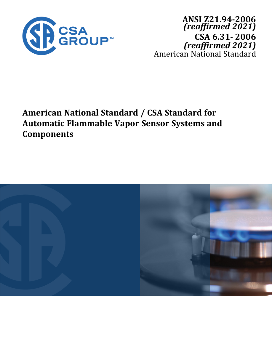 CSA ANSI Z21.94-2006 (R2021)/CSA 6.31-2006 (R2021) PDF Preview