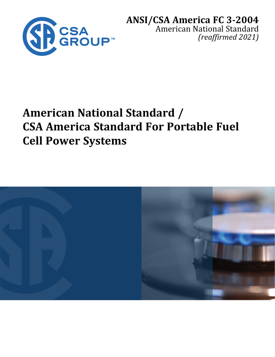 CSA ANSI/CSA AMERICA FC 3-2004 (R2021) PDF Preview