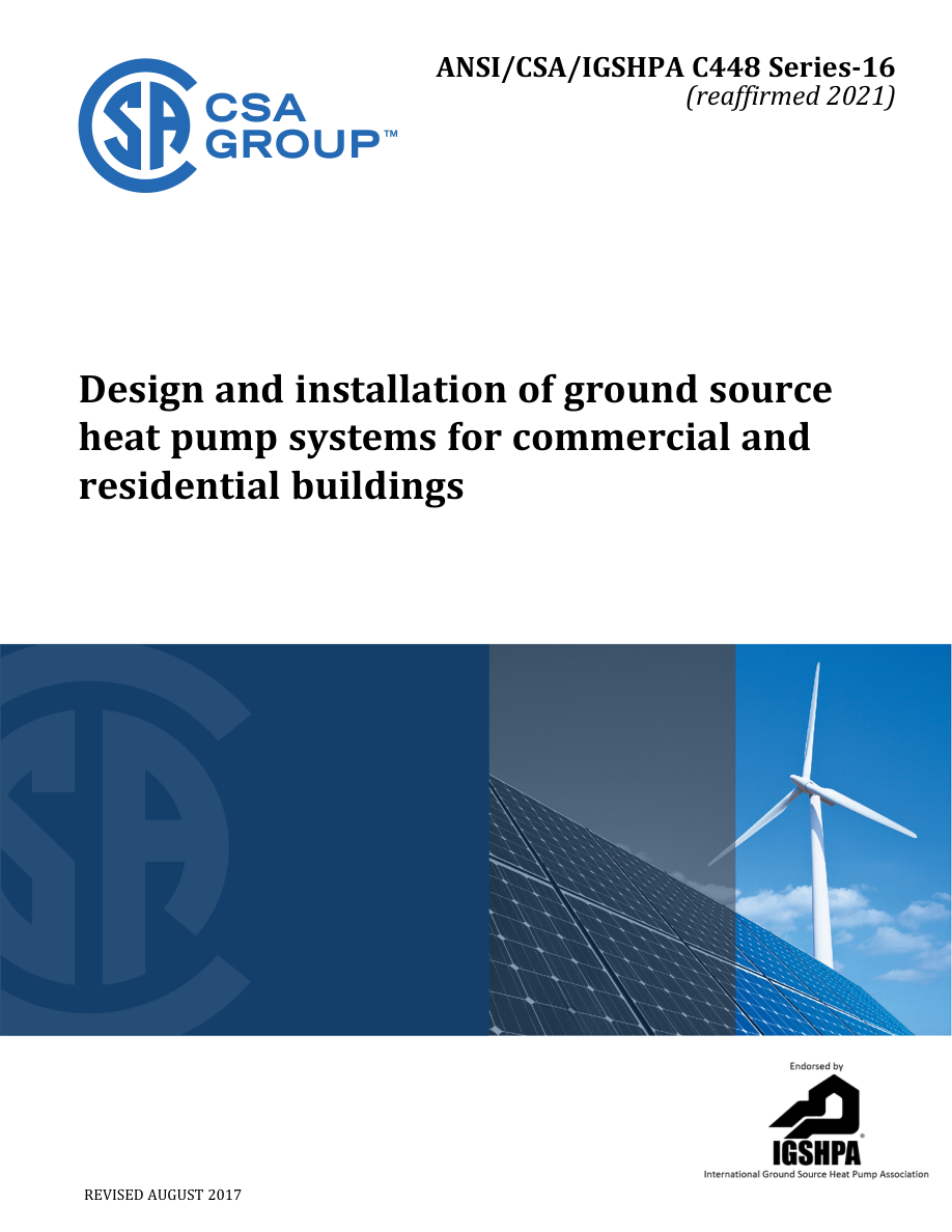 CSA ANSI/CSA/IGSHPA C448 SERIES-16 (R2021) PDF Preview
