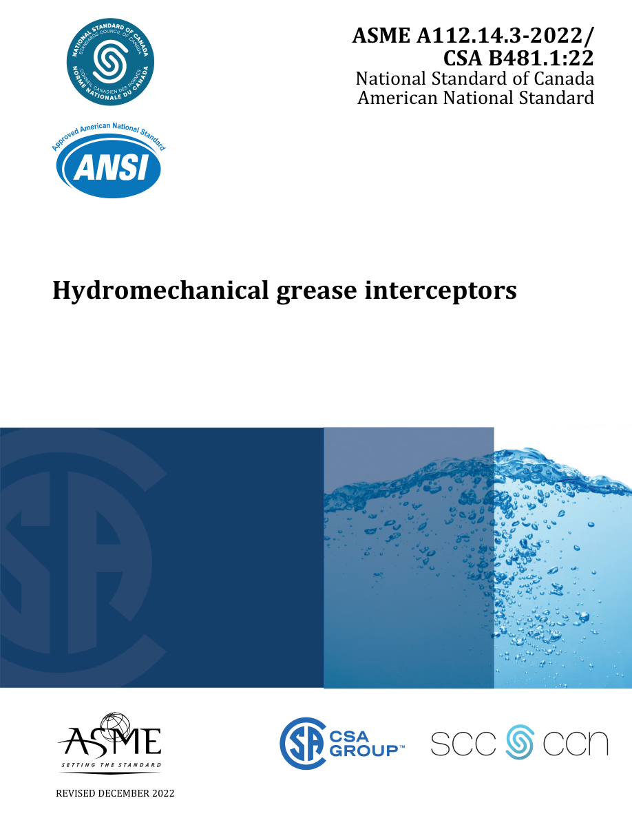 CSA ASME A112.14.3-2022/CSA B481.1:22 PDF Preview