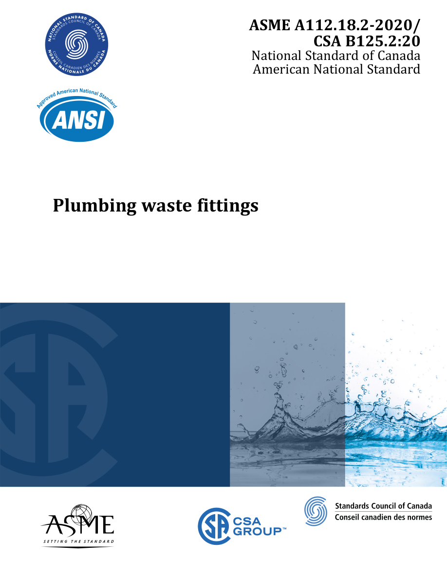 CSA ASME A112.18.2-2020/CSA B125.2:20 PDF Preview