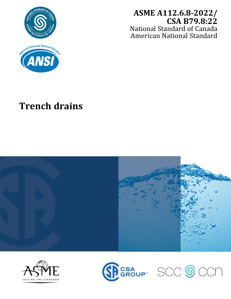CSA ASME A112.6.8-2022/CSA B79.8:22 PDF Preview