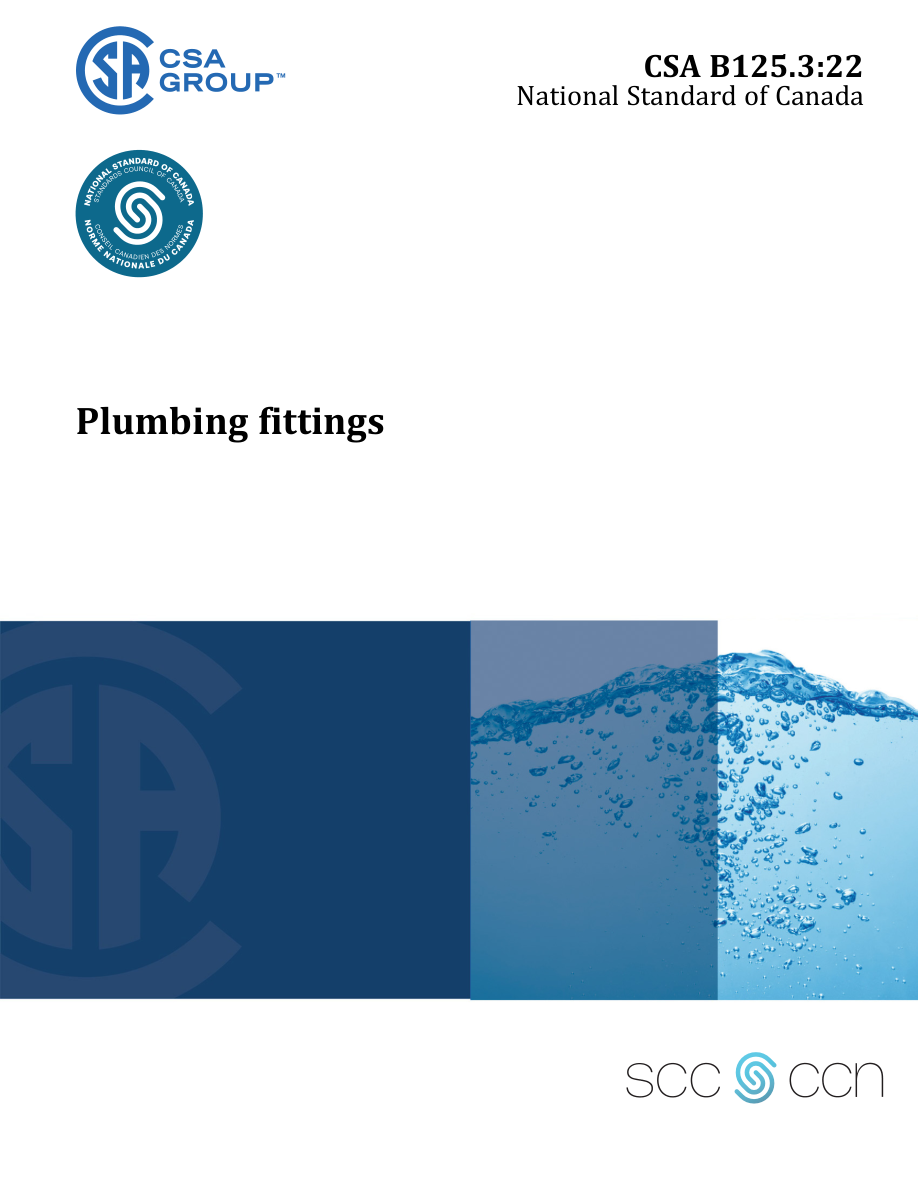 CSA B125.3:22 PDF Preview