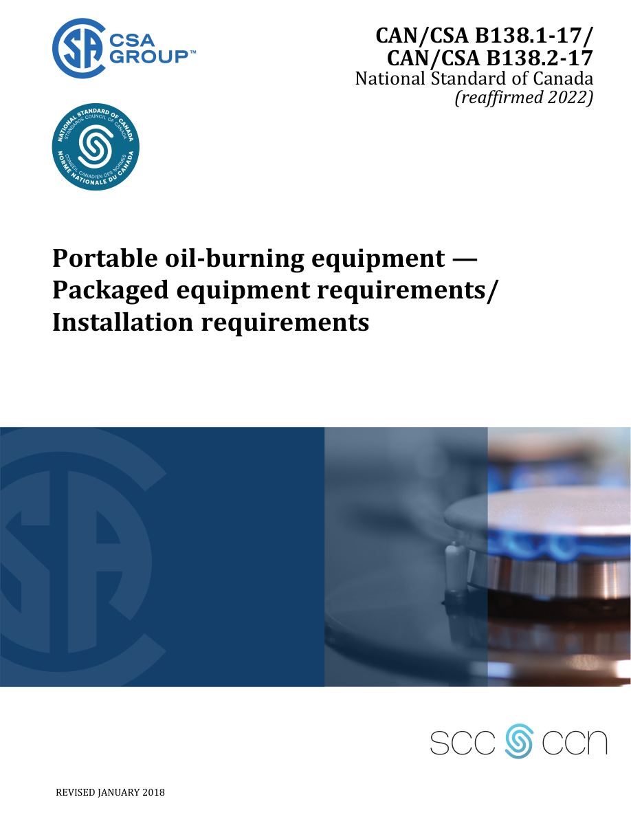 CSA CAN/CSA-B138.1-17/CAN/CSA-B138.2-17 (R2022) PDF Preview