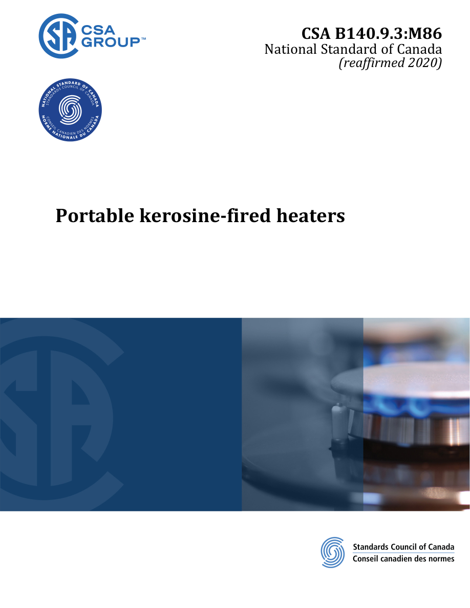 CSA B140.9.3:M86 (R2020) PDF Preview