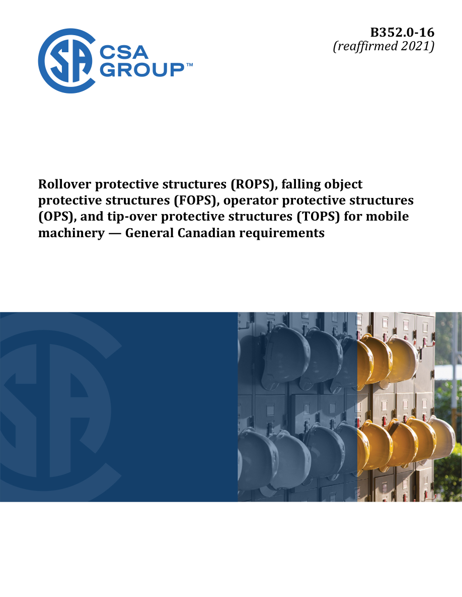 CSA B352.0-16 (R2021) PDF Preview