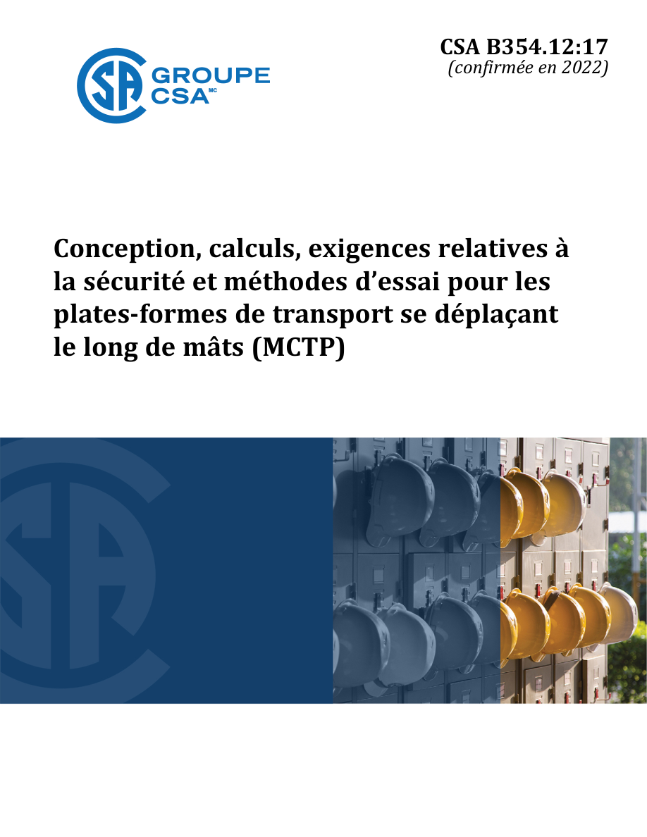 CSA B354.12:F17 (C2022) PDF Preview