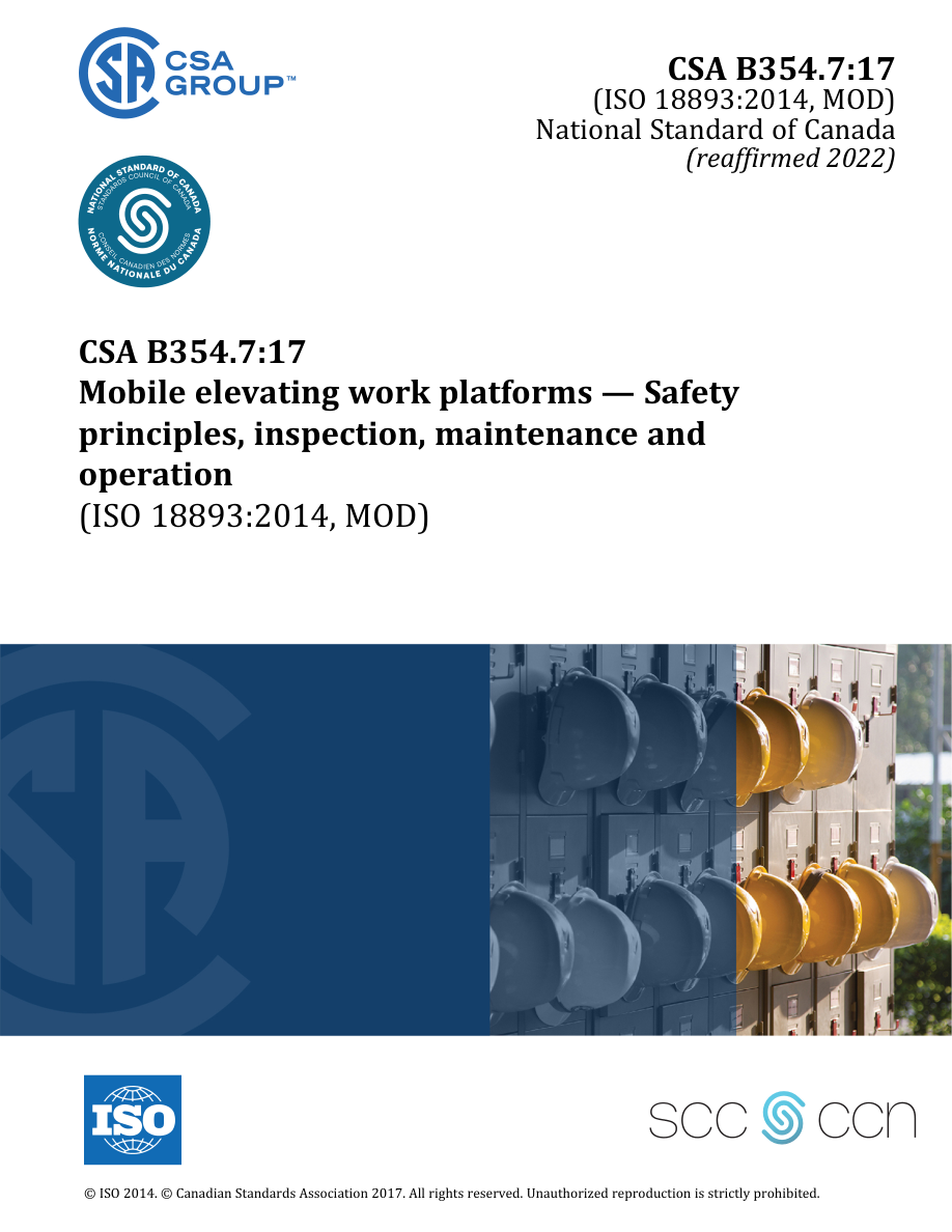 CSA B354.7:17 (R2022) PDF Preview