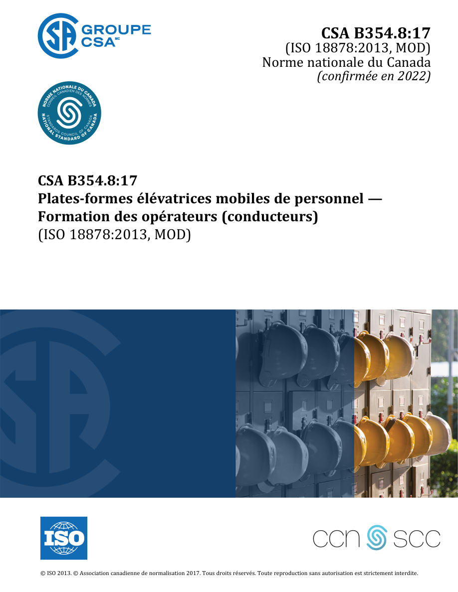 CSA B354.8:F17 (C2022) PDF Preview