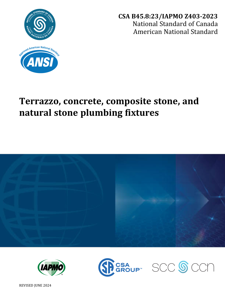 CSA B45.8:23/IAPMO Z403-2023 PDF Preview