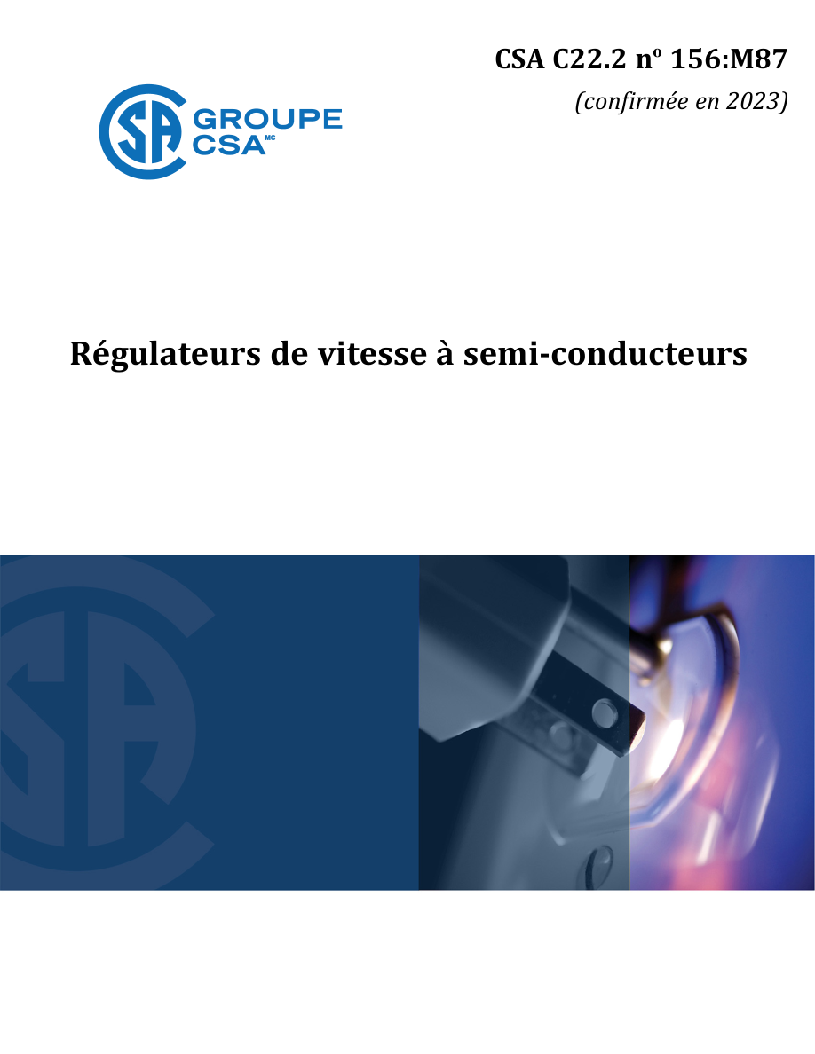 CSA C22.2 NO. 156:FM87 (C2023) PDF Preview