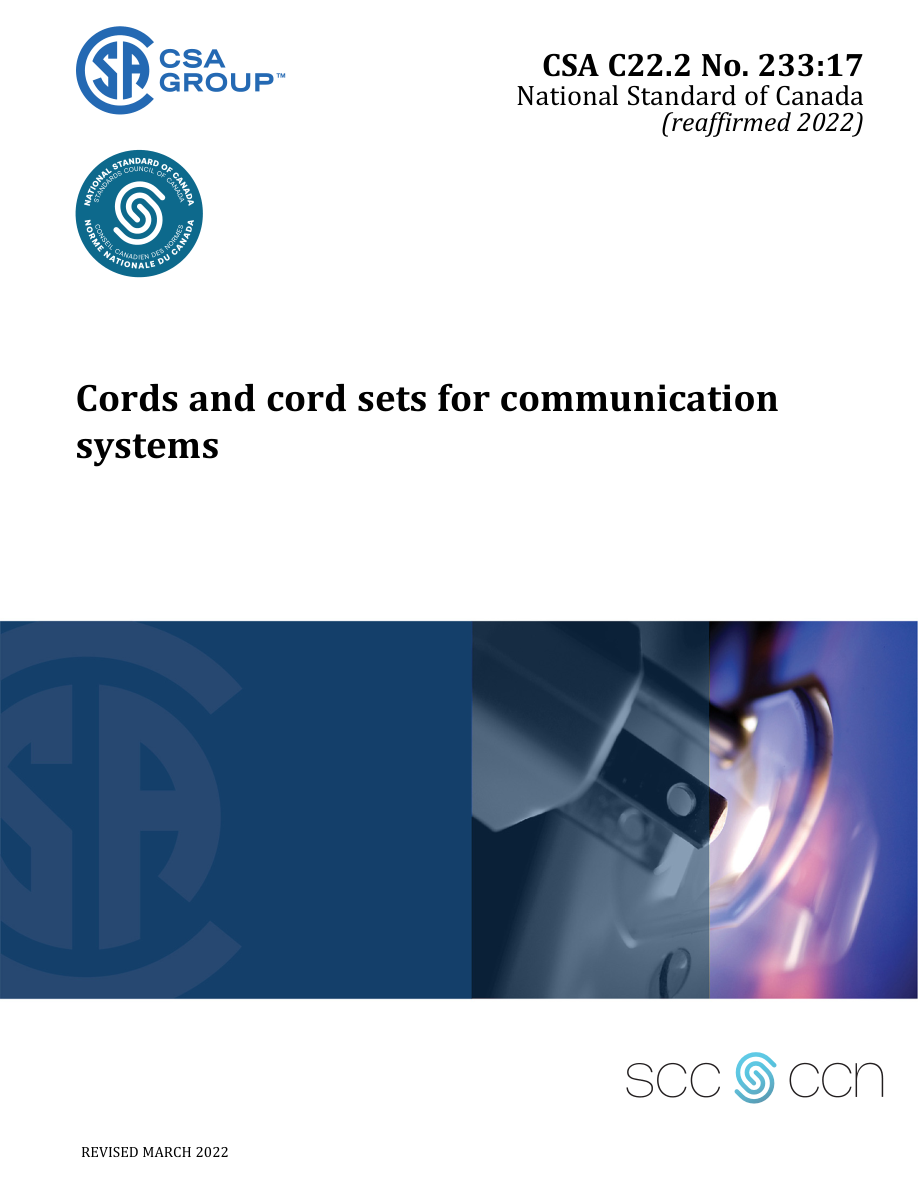 CSA C22.2 NO. 233:17 (R2022) PDF Preview