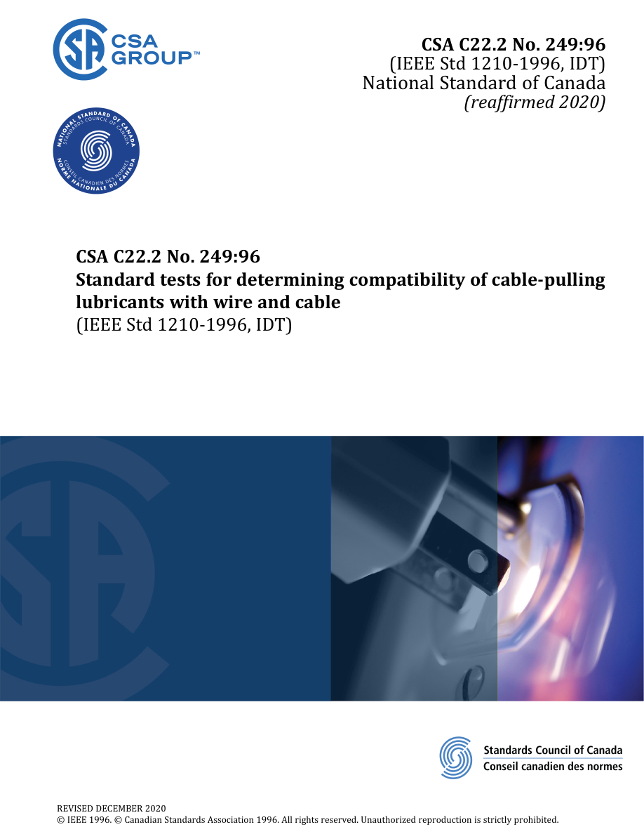 CSA C22.2 NO. 249:96 (R2020) PDF Preview