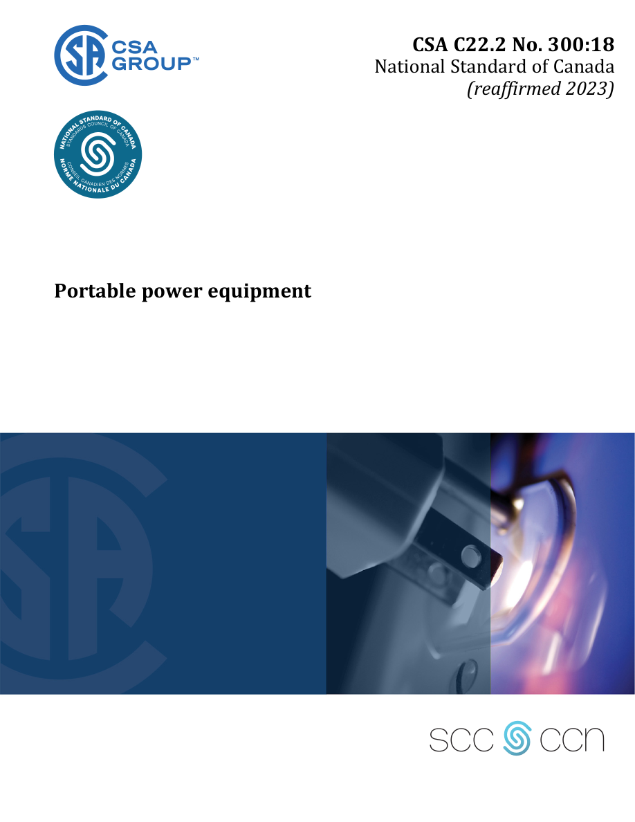 CSA C22.2 NO. 300:18 (R2023) PDF Preview