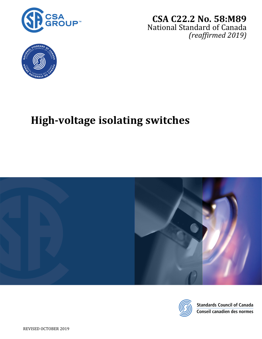 CSA C22.2 NO. 58:M89 (R2019) PDF Preview