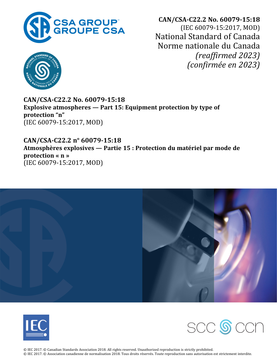 CSA CAN/CSA-C22.2 NO. 60079-15:18 (R2023) PDF Preview