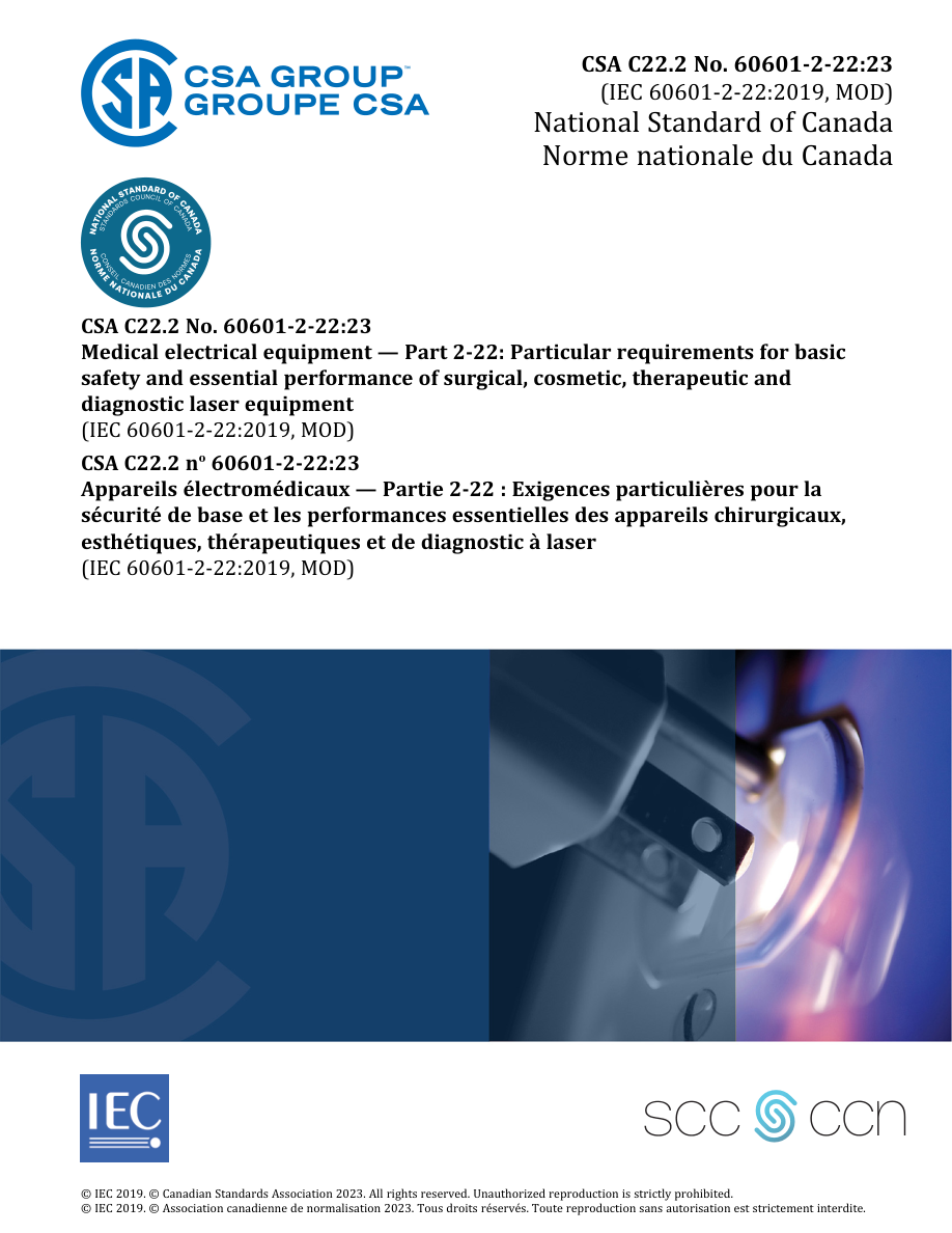 CSA C22.2 NO. 60601-2-22:23 PDF Preview