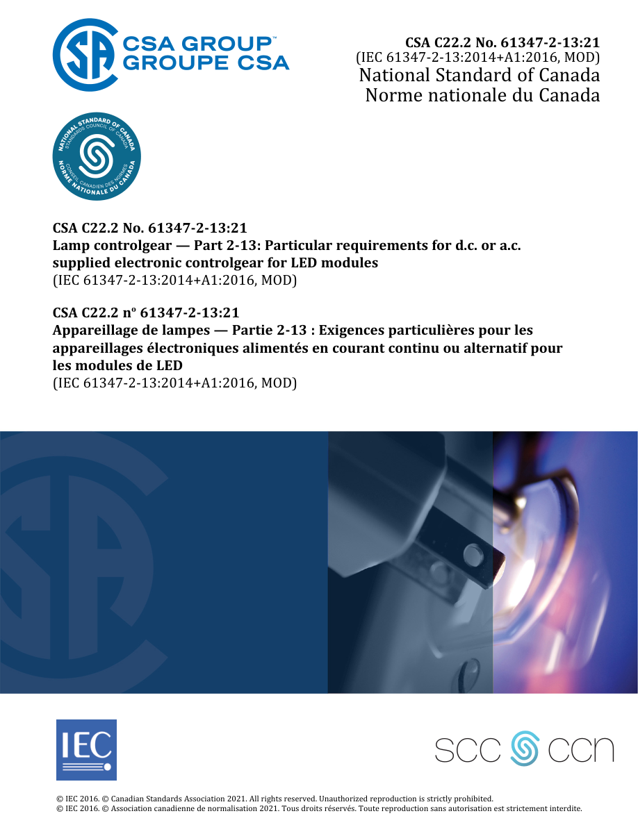 CSA C22.2 NO. 61347-2-13:21 PDF Preview