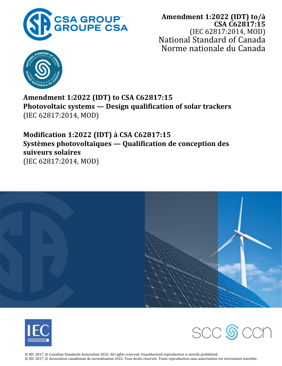 CSA C62817:15 (R2020)/A1:22 PDF Preview