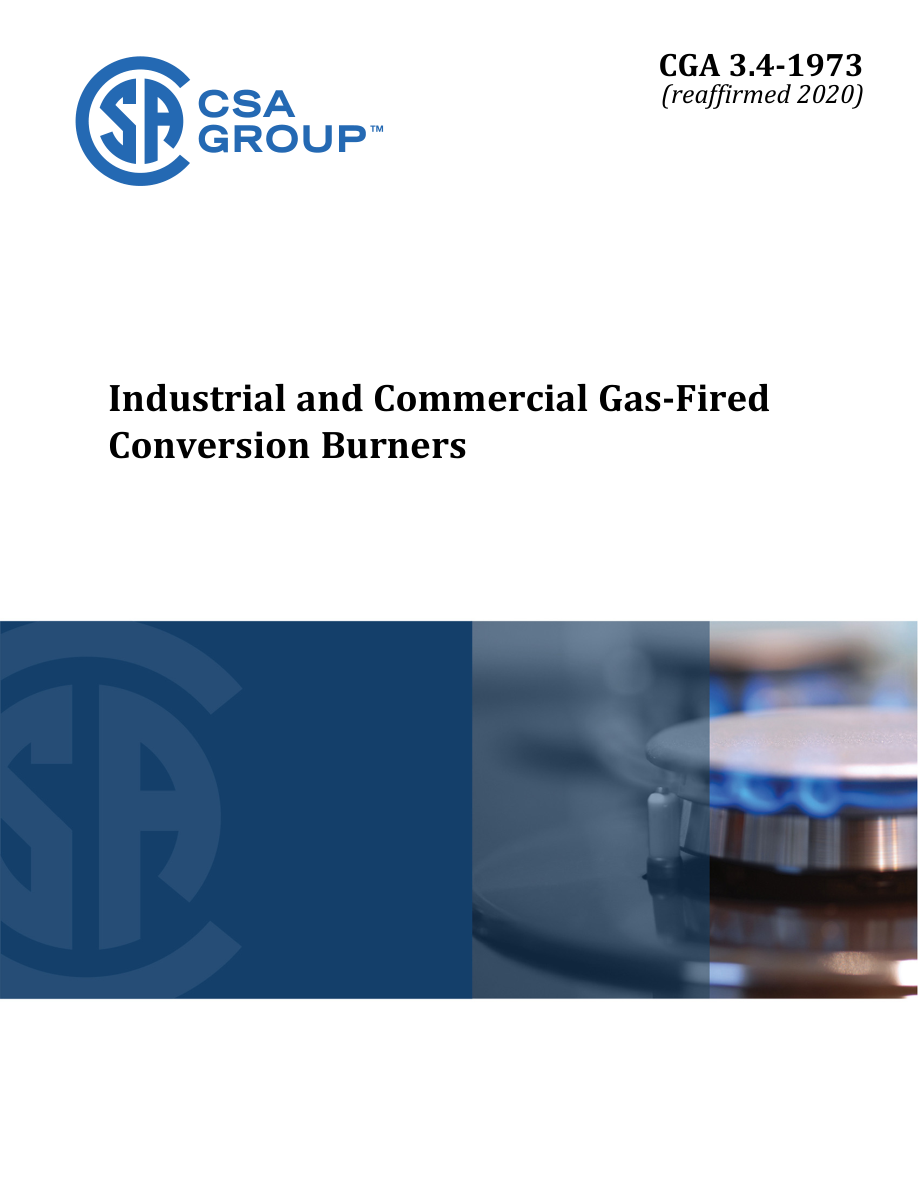 CSA CGA 3.4-1973 (R2020) PDF Preview