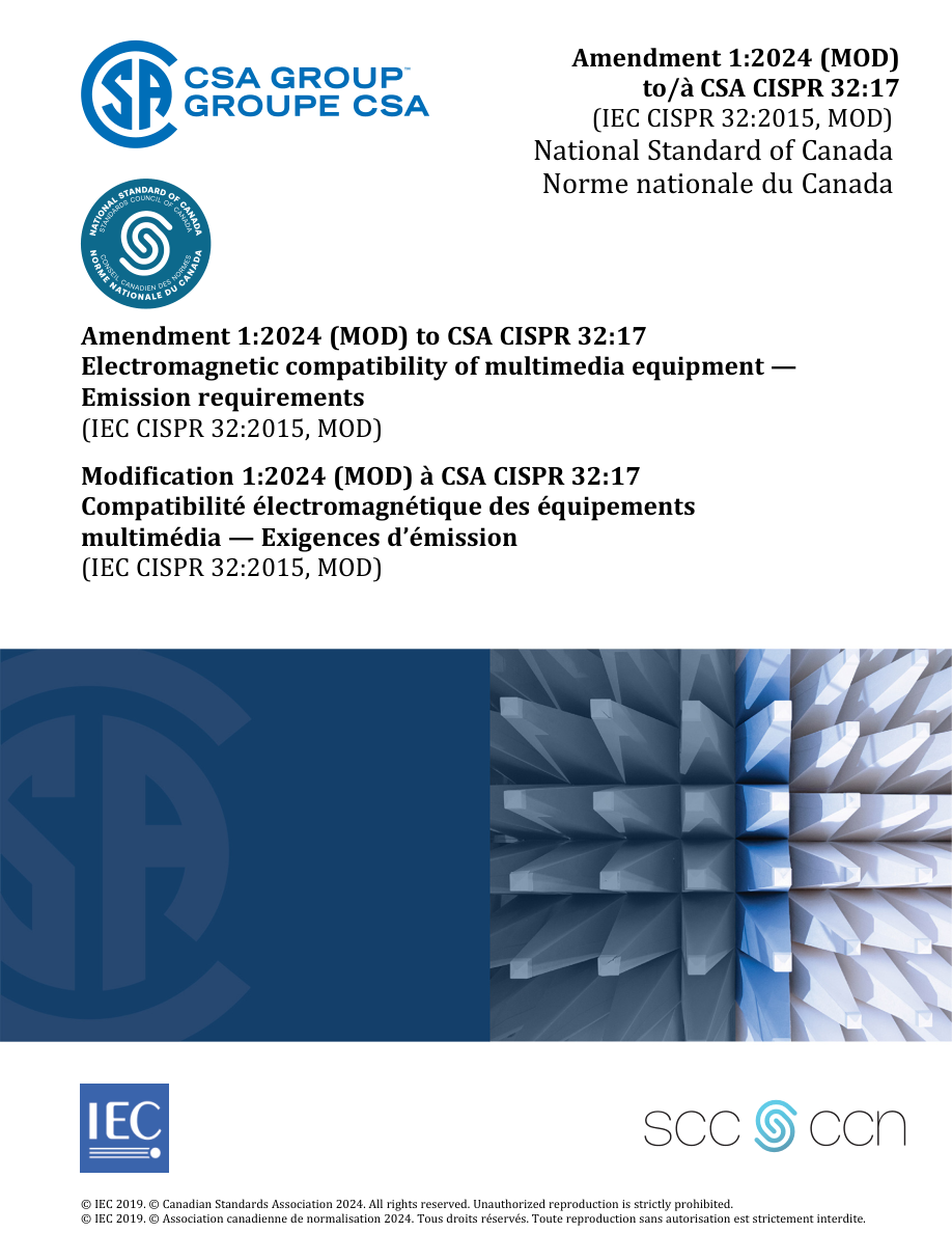 CSA CISPR 32:17 (R2022)/A1:24 PDF Preview