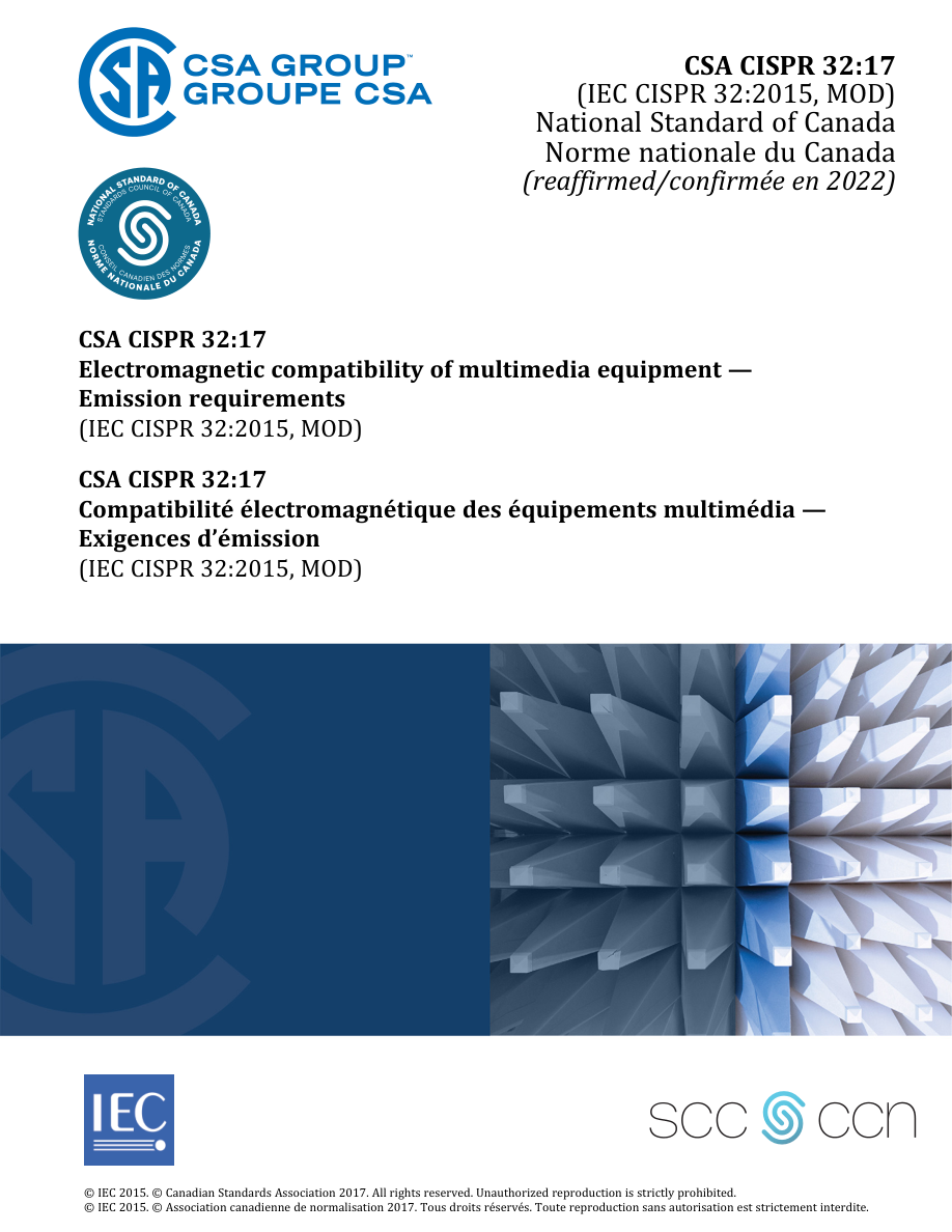 CSA CISPR 32:17 (R2022) PDF Preview