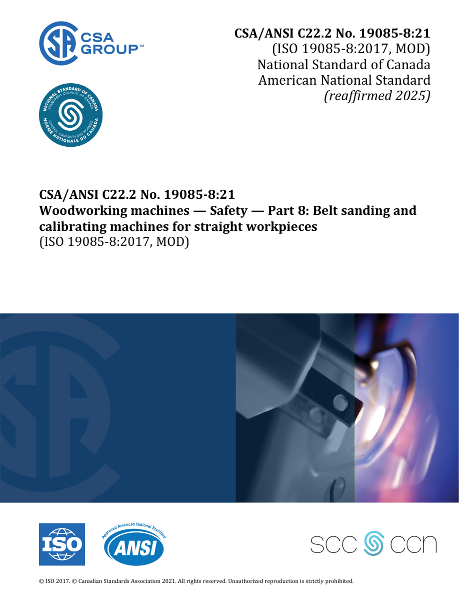 CSA/ANSI C22.2 NO. 19085-8:F21 PDF Preview