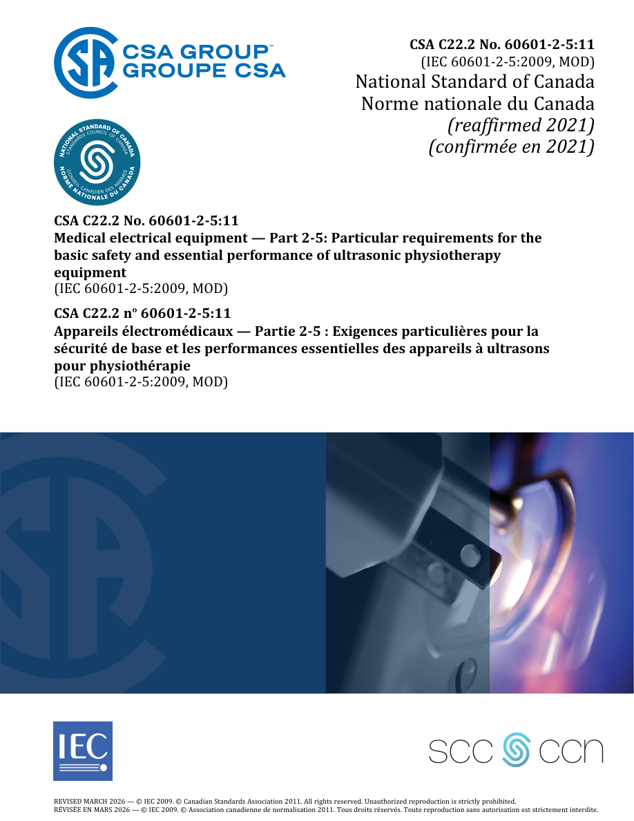 CSA C22.2 NO. 60601-2-5:11 (R2021) PDF Preview