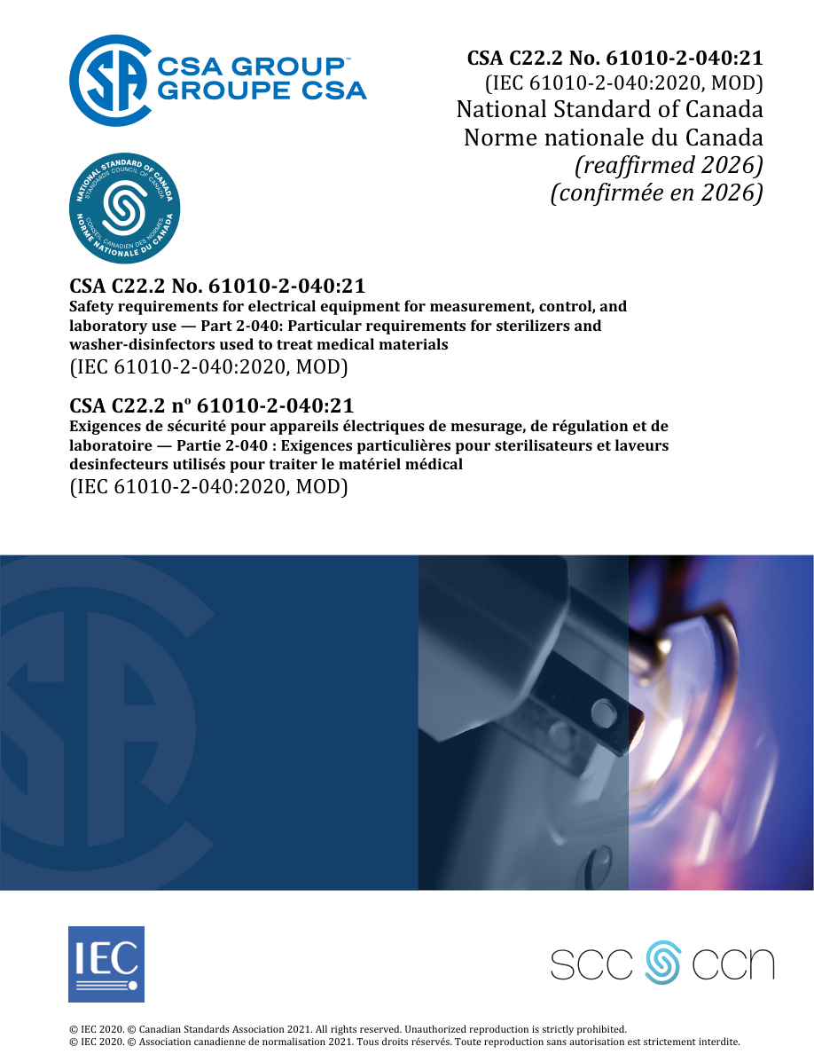 CSA C22.2 NO. 61010-2-040:21 PDF Preview