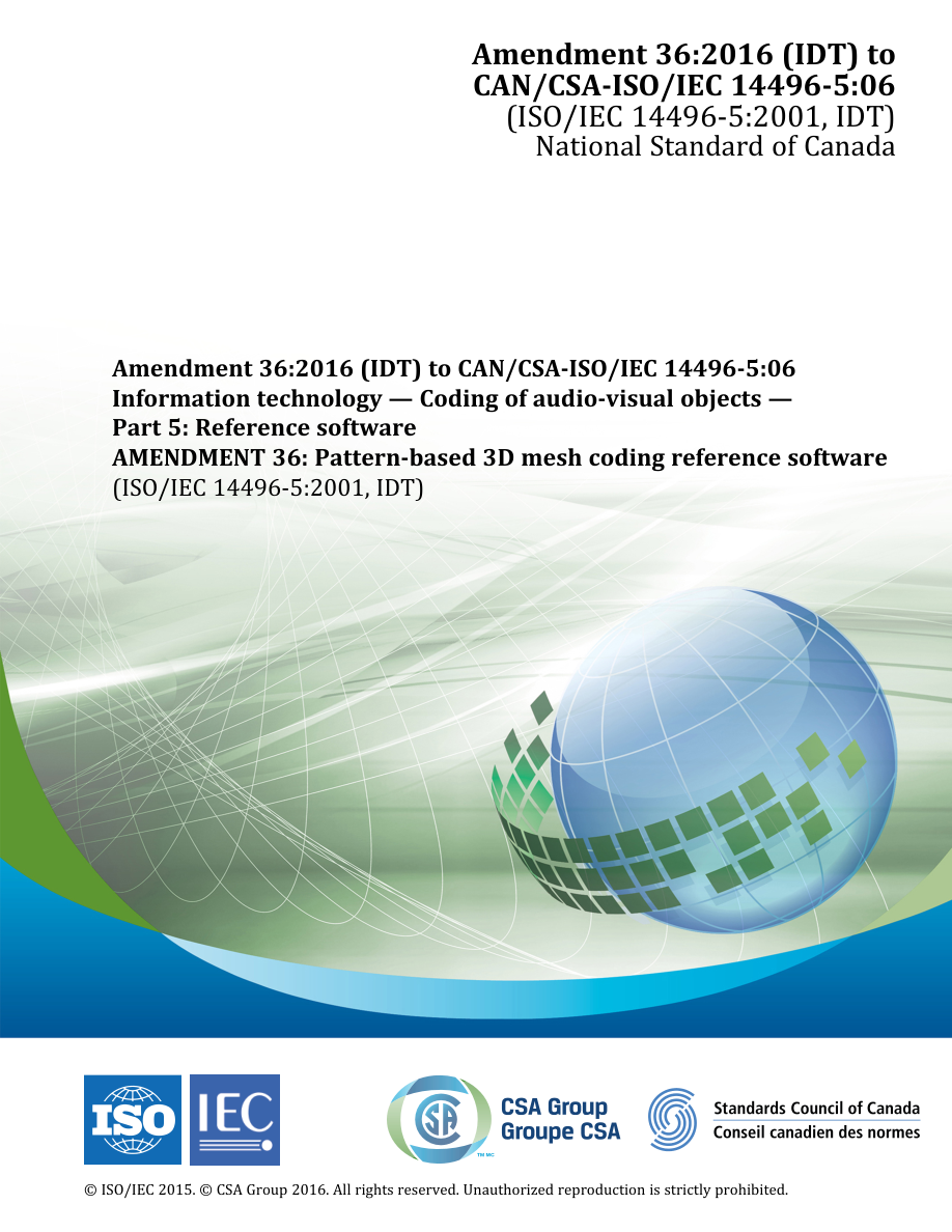 CSA CAN/CSA-ISO/IEC 14496-5AJ-06 PDF Preview