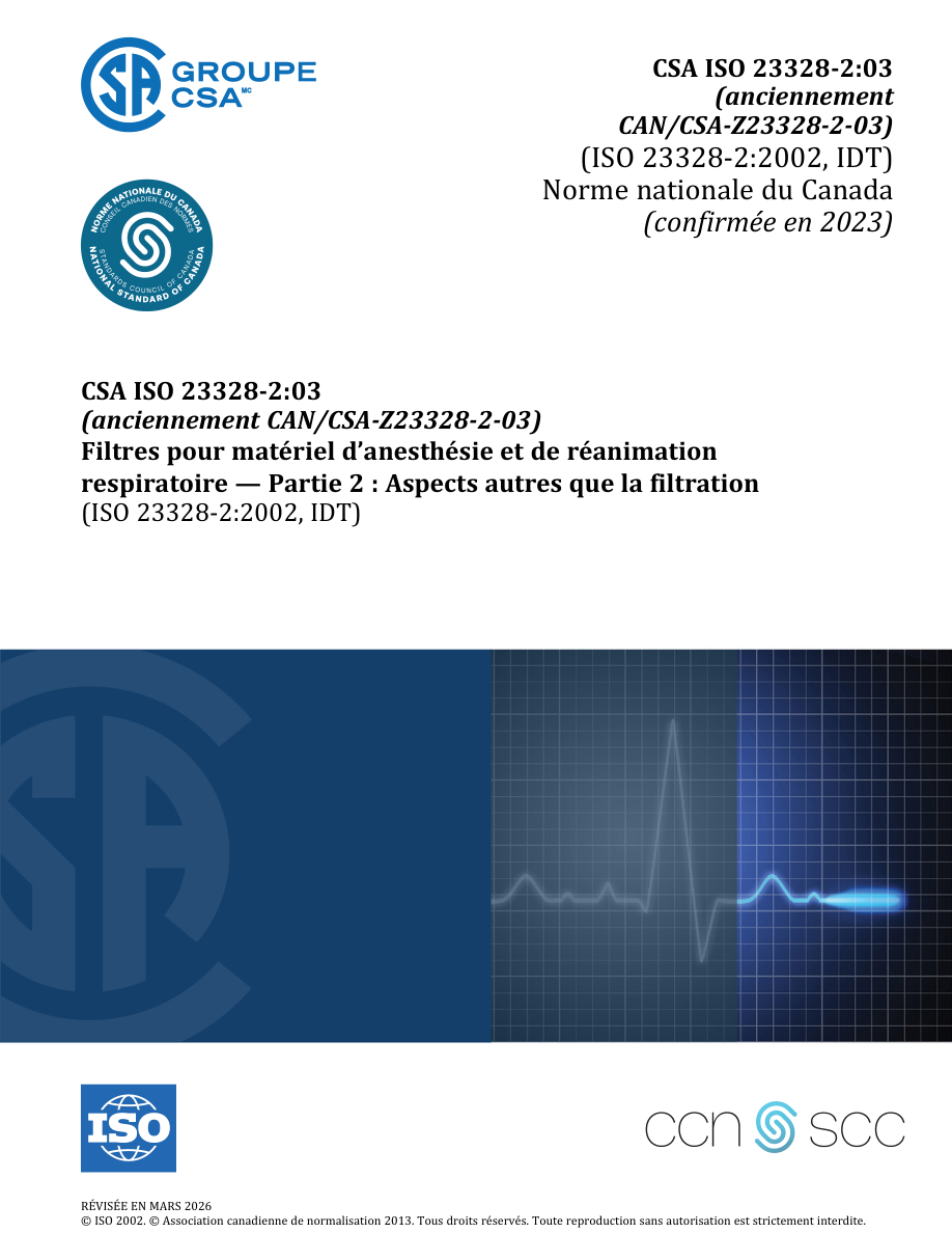 CSA CAN/CSA-Z23328-2-F03 (C2023) PDF Preview