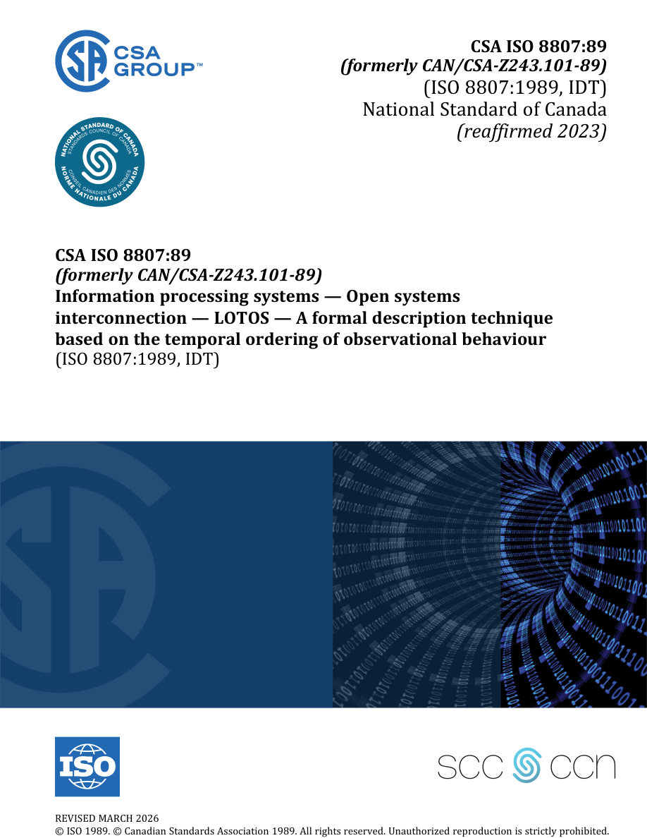 CSA CAN/CSA-Z243.101-89 (R2023) PDF Preview