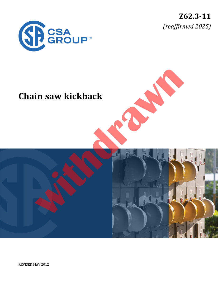 CSA Z62.3-11 (R2021) PDF Preview