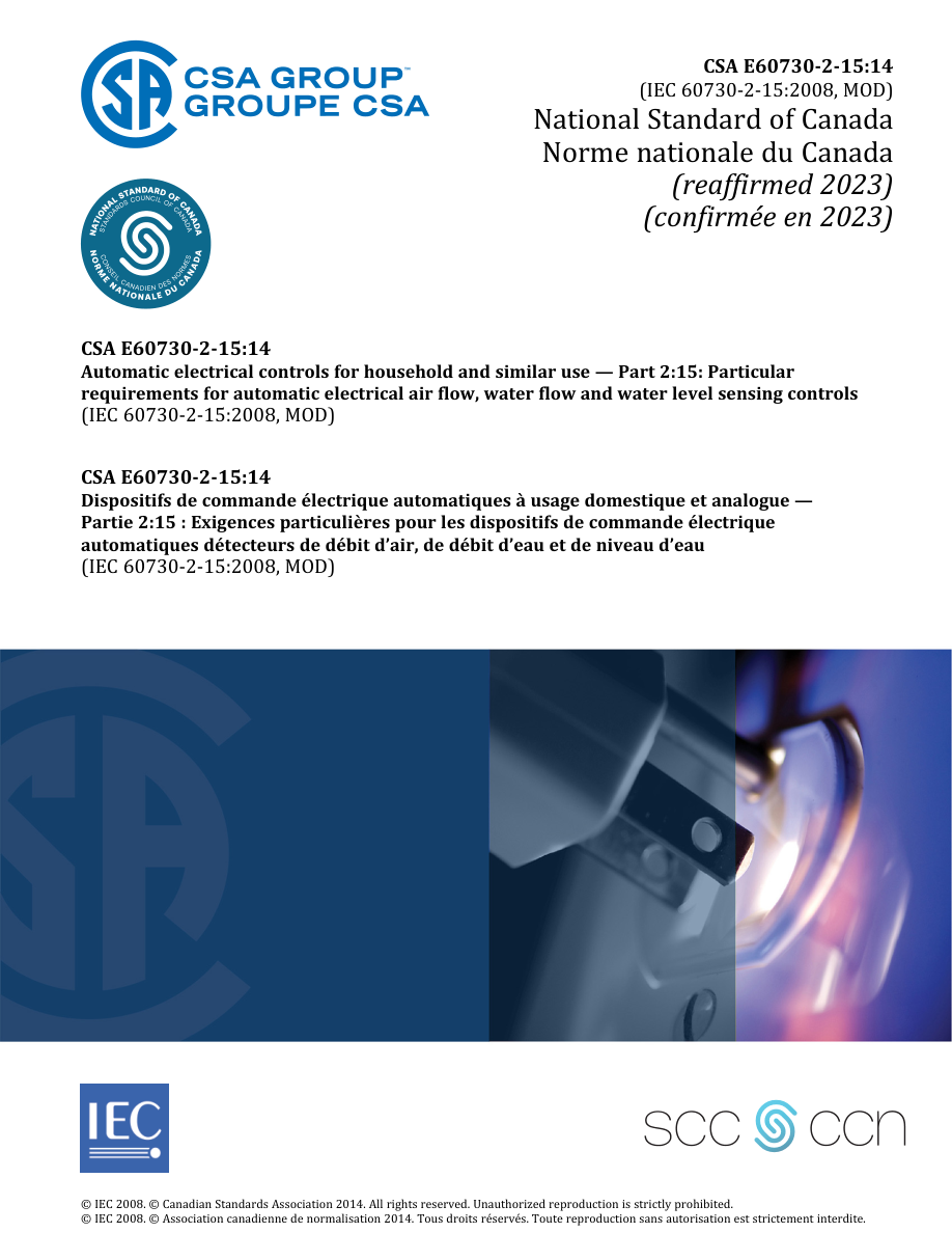 CSA E60730-2-15:14 (R2023) PDF Preview