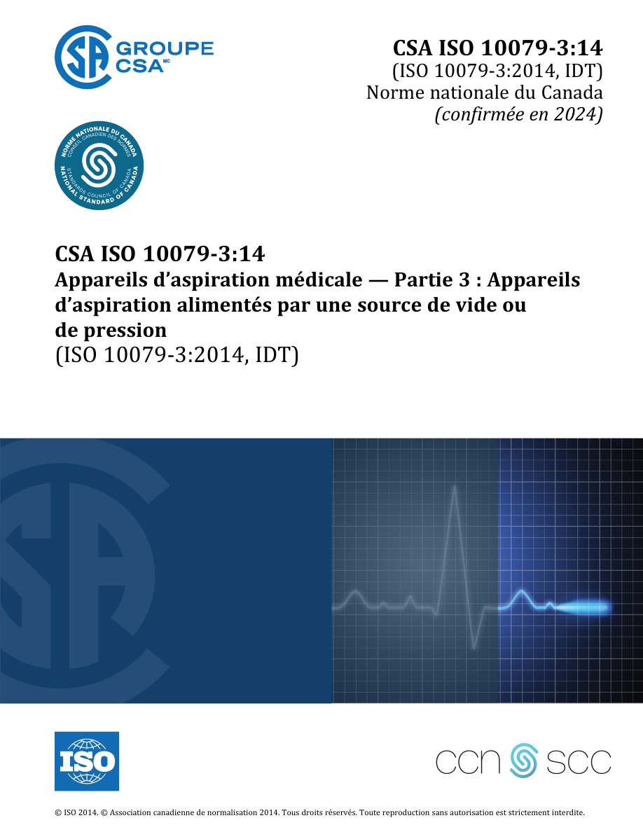 CSA ISO 10079-3:F14 (C2024) PDF Preview