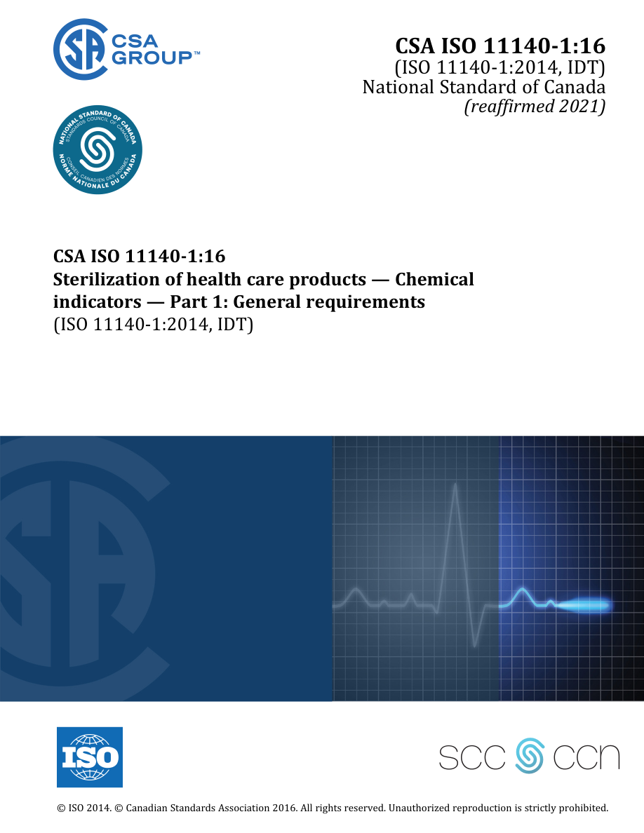 CSA ISO 11140-1:16 (R2021) PDF Preview