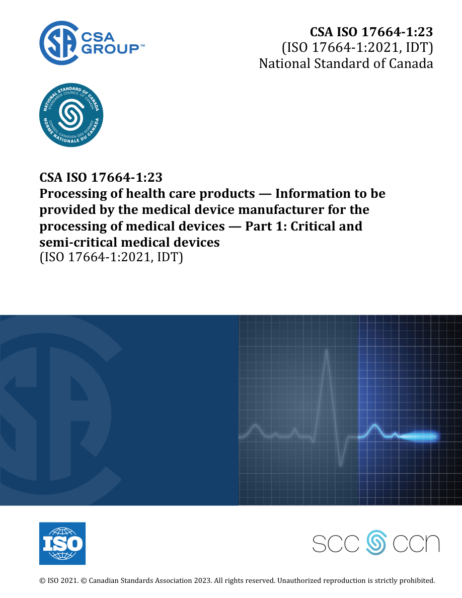 CSA ISO 17664-1:23 PDF Preview