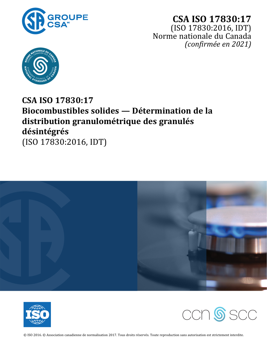 CSA ISO 17830:F17 (C2021) PDF Preview