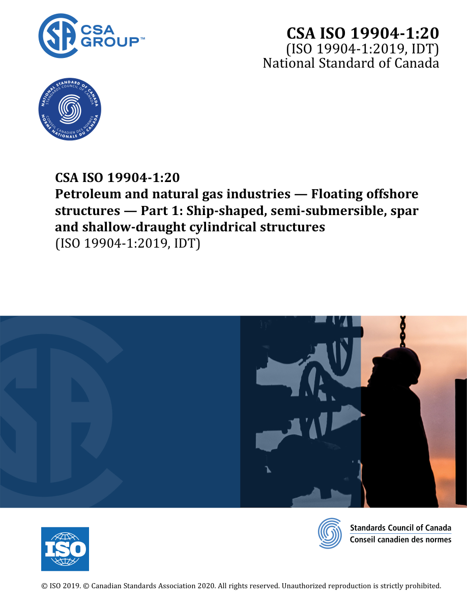 CSA ISO 19904-1:20 PDF Preview