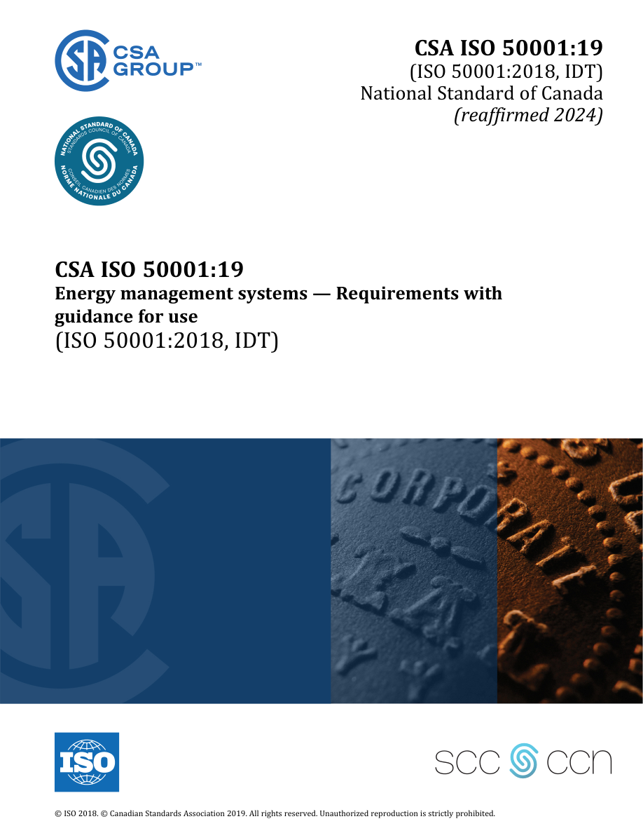 CSA ISO 50001:19 (R2024) PDF Preview