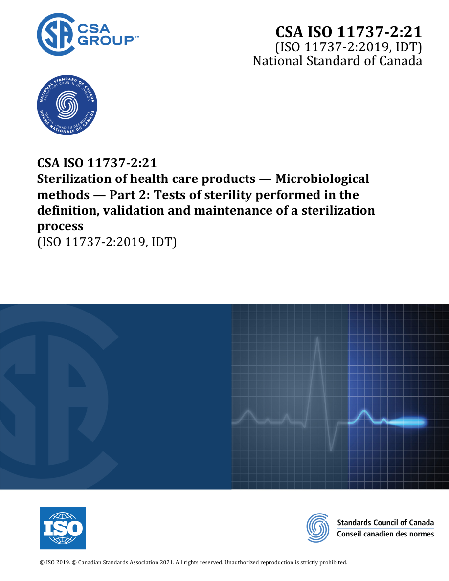 CSA ISO 11737-2:21 PDF Preview