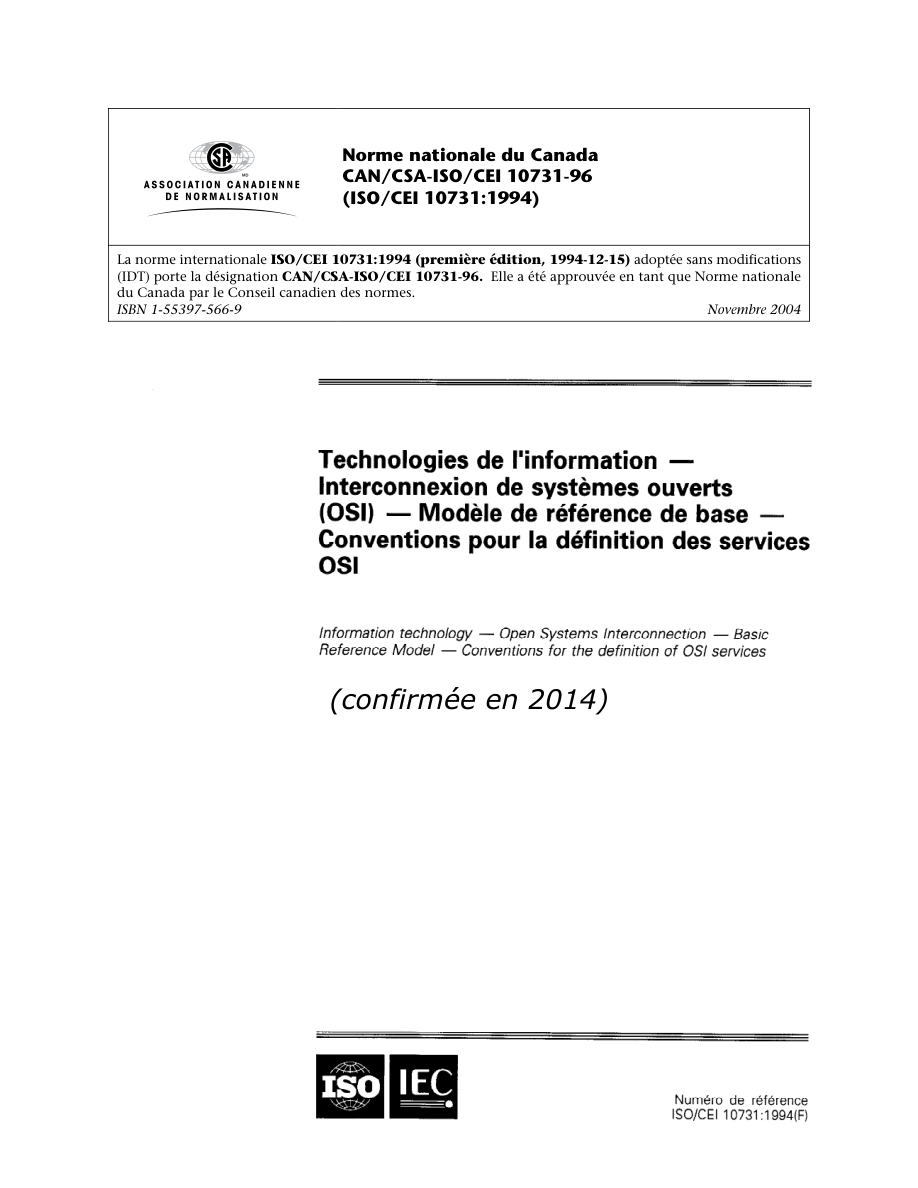 CSA CAN/CSA-ISO/CEI 10731-F96 (C2014) PDF Preview
