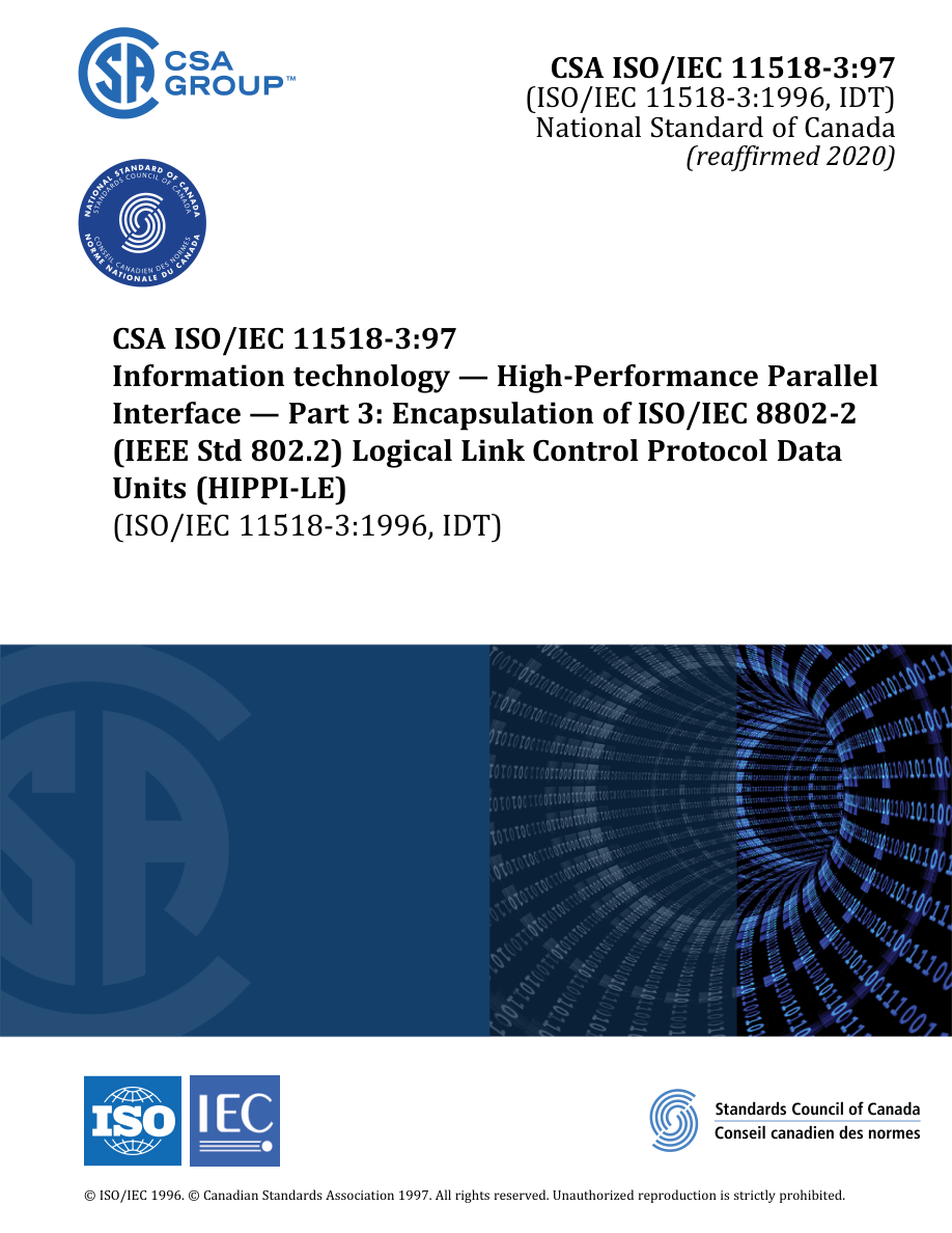 CSA ISO/IEC 11518-3:97 (R2020) PDF Preview
