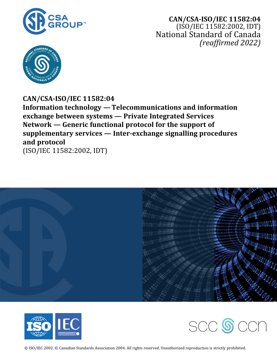 CSA CAN/CSA-ISO/IEC 11582:04 (R2022) PDF Preview