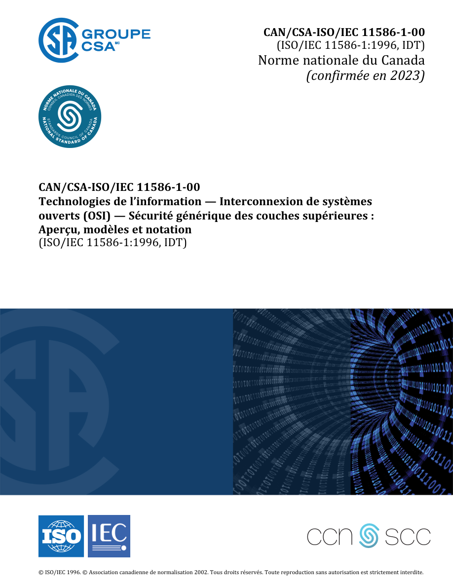 CSA CAN/CSA-ISO/IEC 11586-1-F00 (C2023) PDF Preview