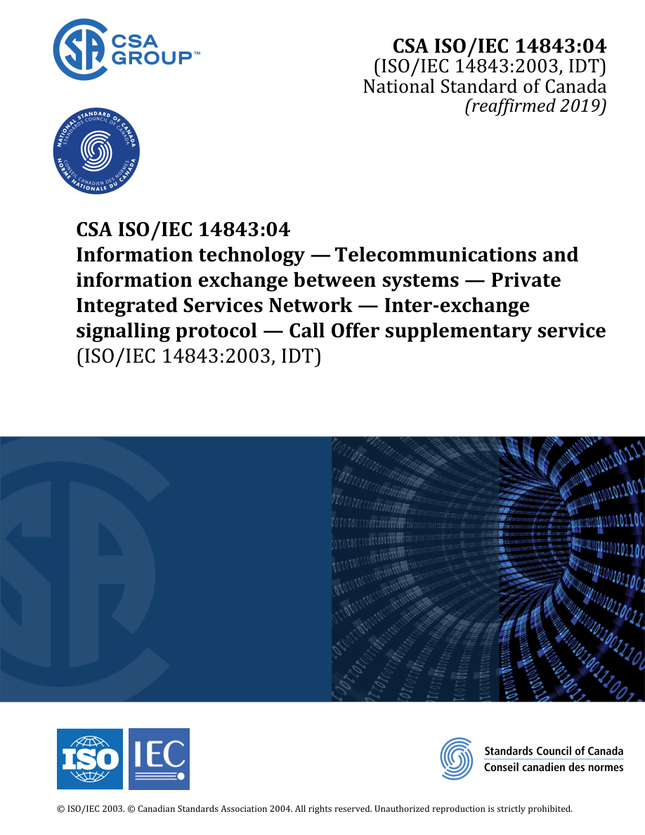 CSA ISO/IEC 14843:04 (R2019) PDF Preview