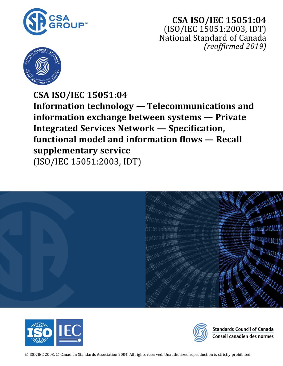 CSA ISO/IEC 15051:04 (R2019) PDF Preview