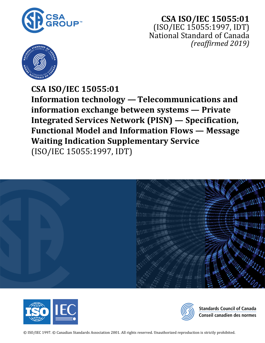 CSA ISO/IEC 15055:01 (R2019) PDF Preview