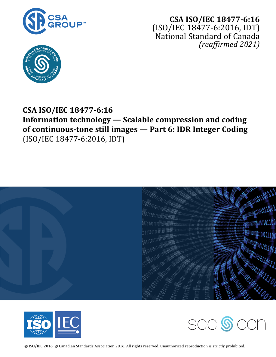 CSA ISO/IEC 18477-6:16 (R2021) PDF Preview